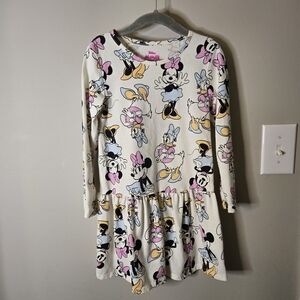5T Disney Minnie Mouse Long Sleeved Dress For Girls